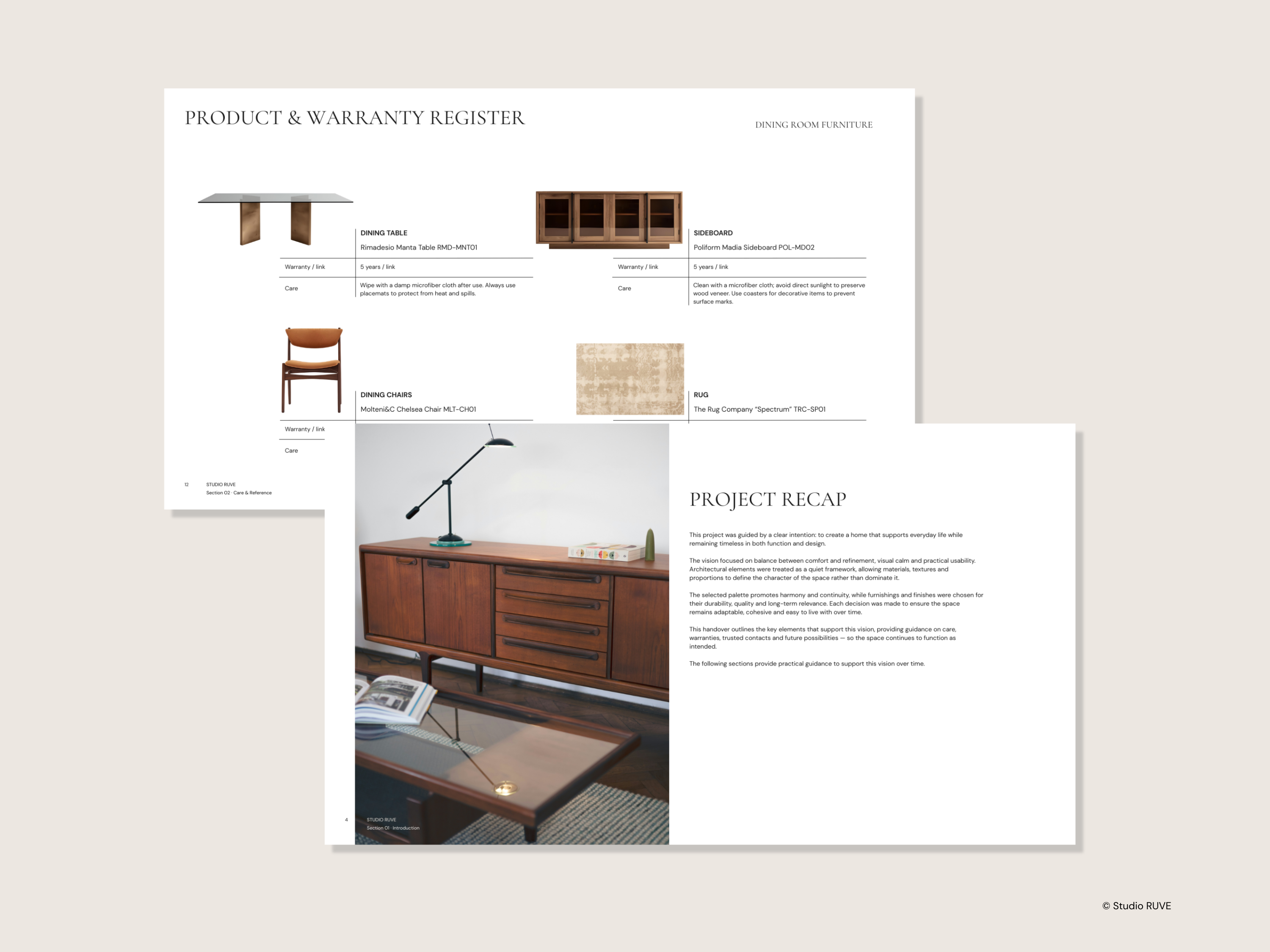 Client Handover and Care Guide Template