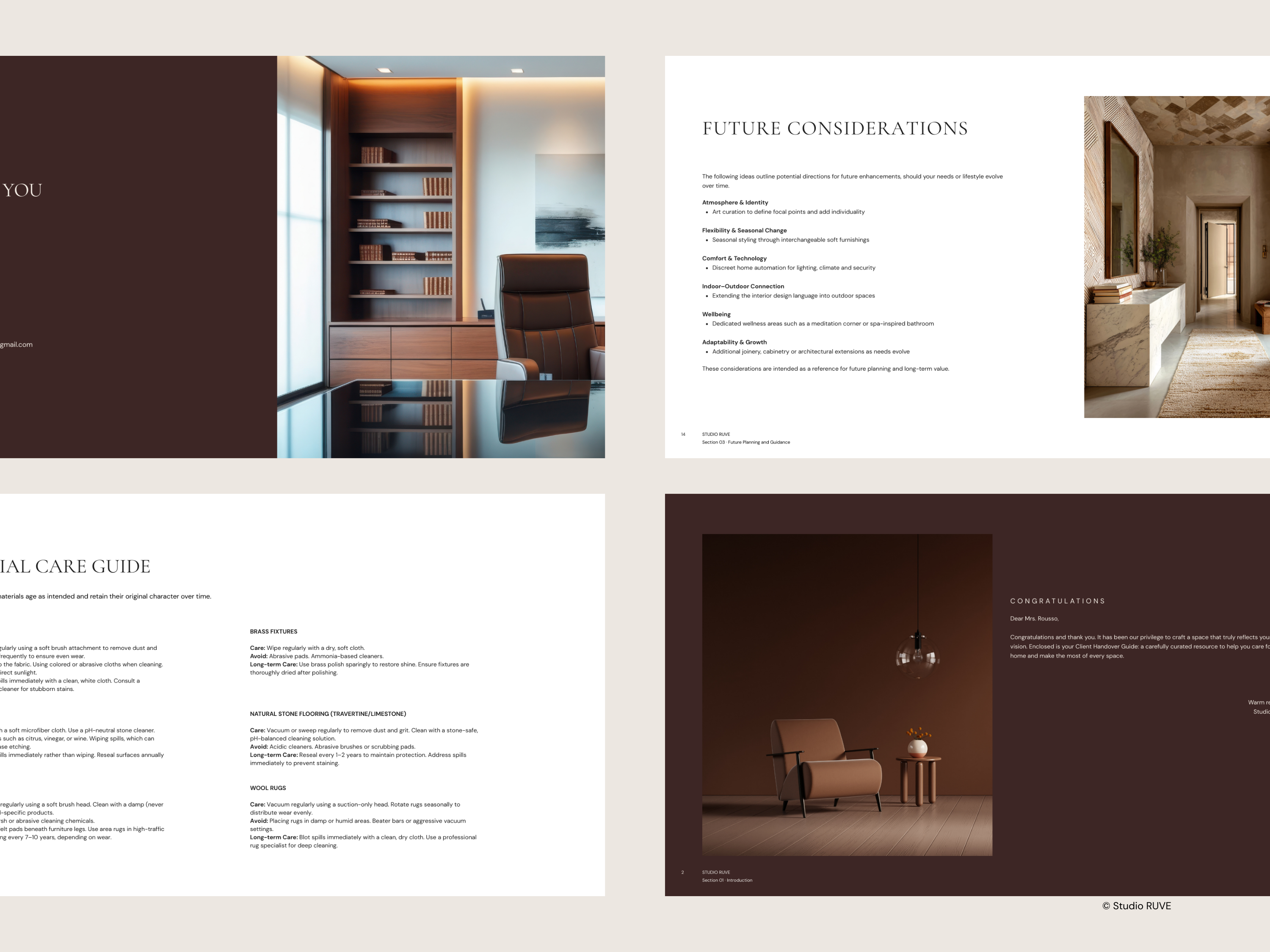 Client Handover and Care Guide Template