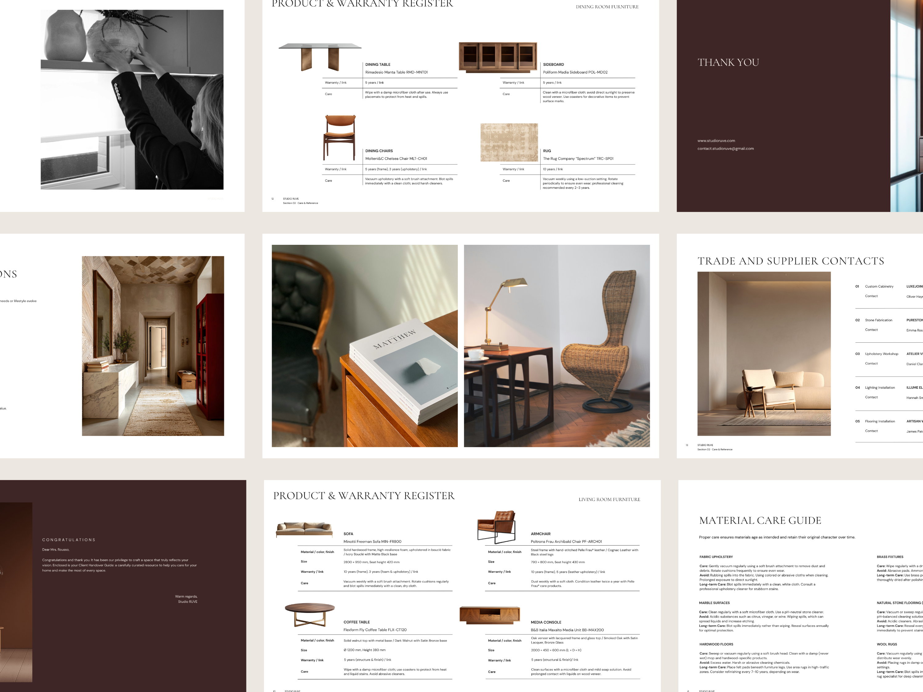 Client Handover and Care Guide Template