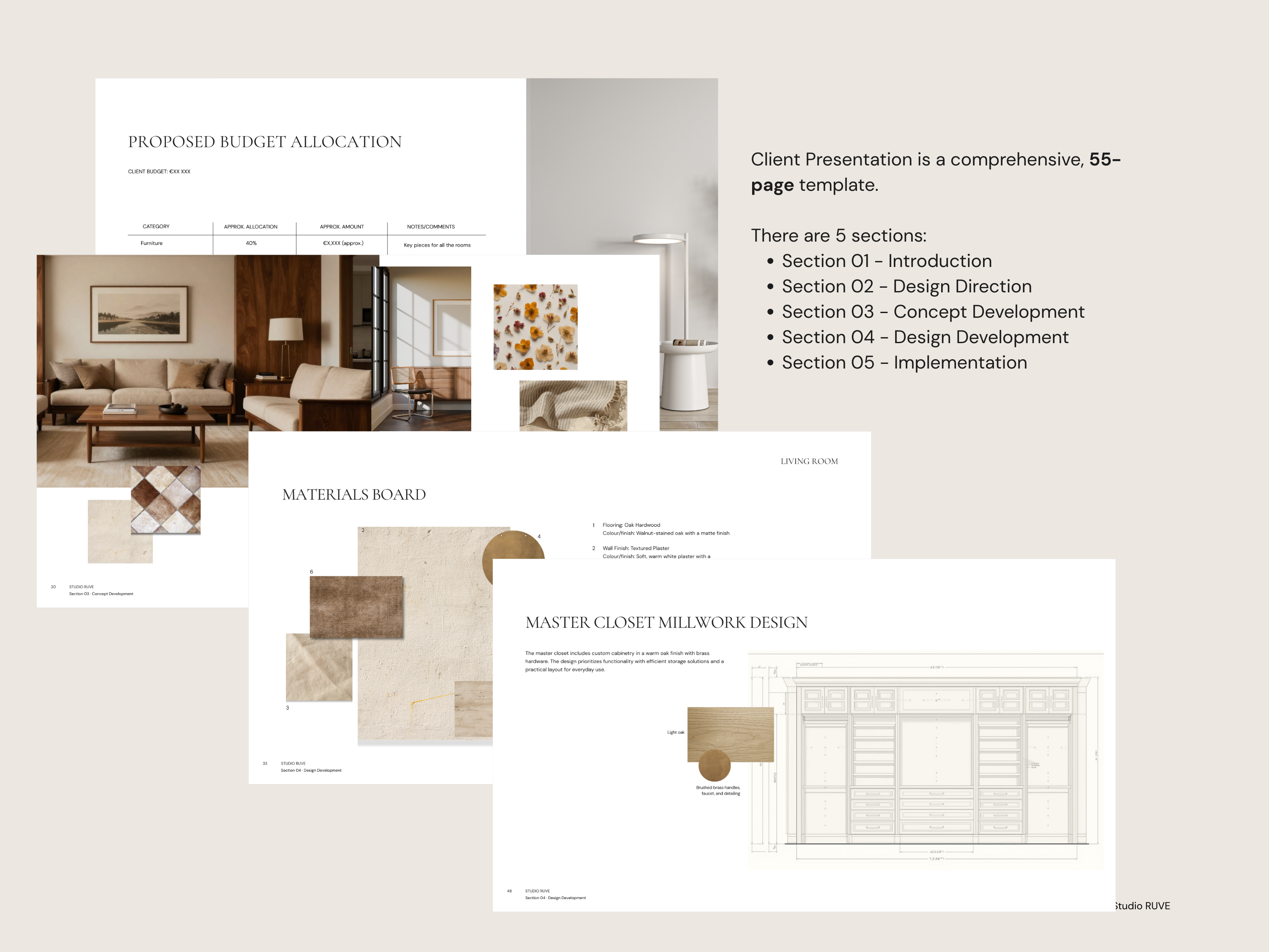 Client Presentation Template for Interior Designers